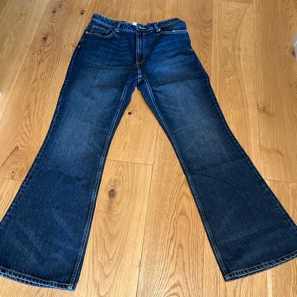 Zara Dark Flared Denim - Picture 1 of 1